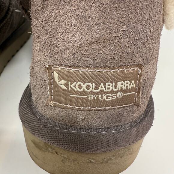 Koolaburra by Ugg Boots Women's 10 Brown Victoria Tall Boots Ribbon Bows EUC - Picture 8 of 11